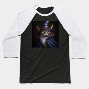 Mr Whiskers The Wizard Baseball T-Shirt